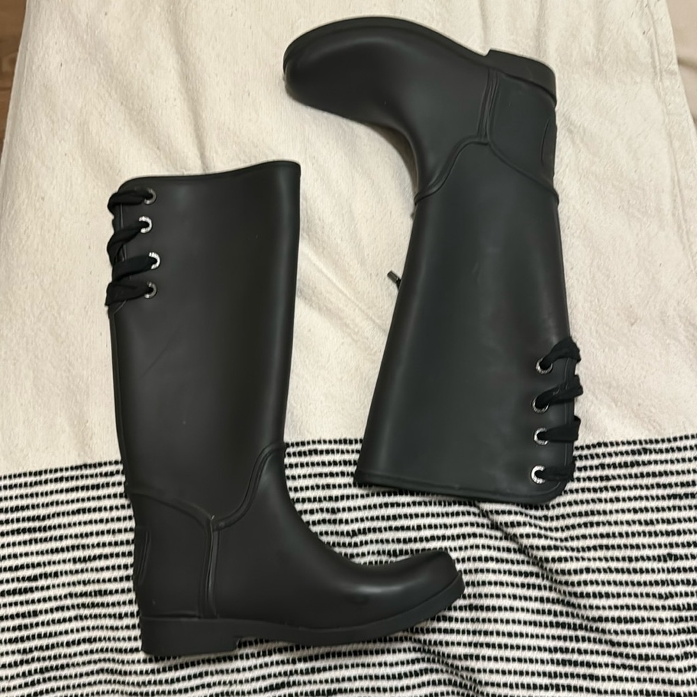 Coach tall rain boots